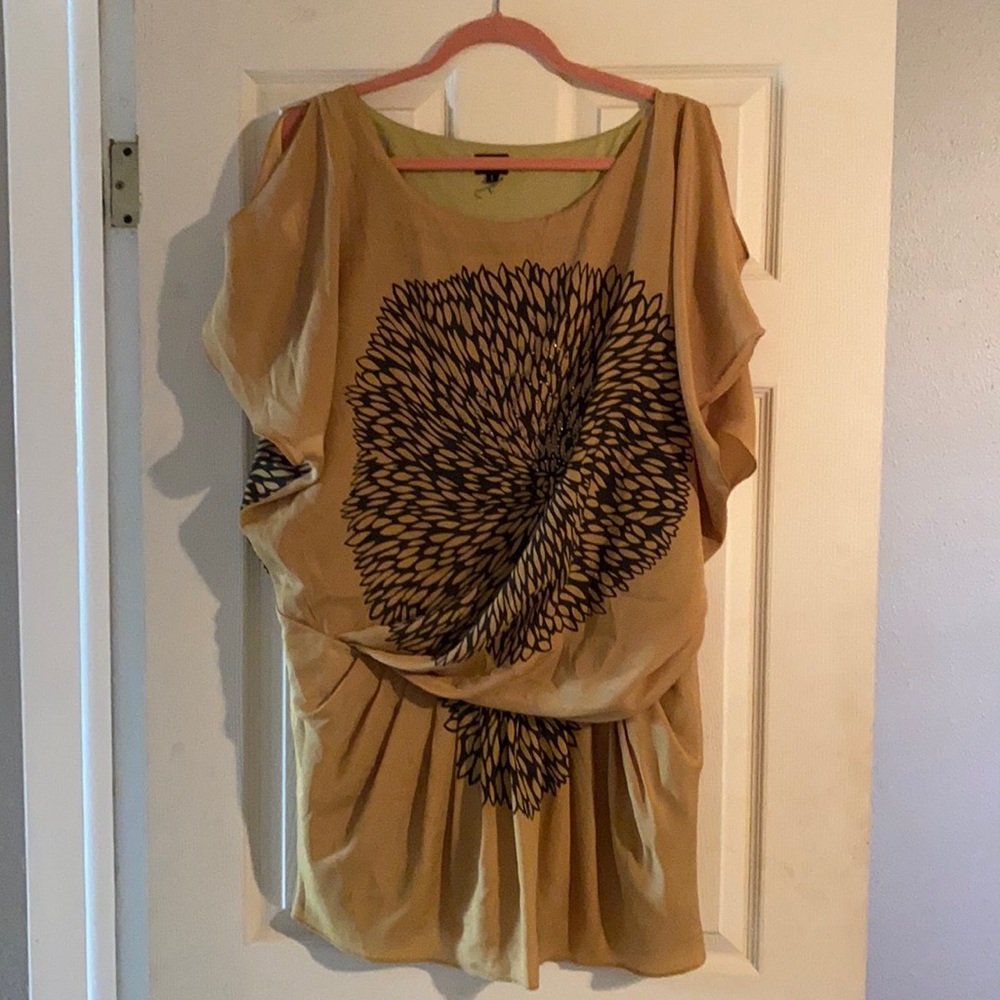 VERY J mustard mini dress